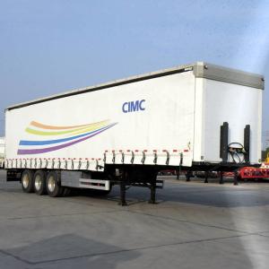 Buy cheap 50T Payload Curtain Tarp 12m Dry Van Semi Trailer product