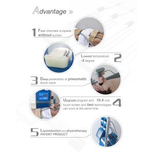 Dual Air Pressure Shockwave Therapy Machine Fat Reduce Cryotherapy Slimming