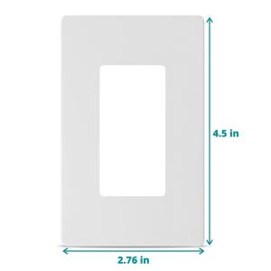 Buy cheap Rectangular Plastic 1 Gang Wall Plate Screwless Matte Finished from wholesalers