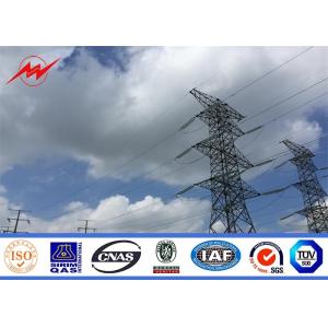 Buy cheap 110 KV Polygonal High Voltage Galvanization Power Poles For Electrical Line from wholesalers