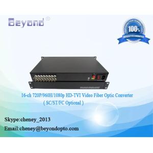 Buy cheap 16-ch HD-TVI video to fiber converter,for 2-Mp/4-MP 1080P/960H/720P HD-TVI coaxial cameras from wholesalers
