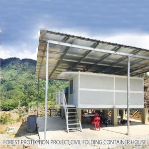 Eco Friendly Prefab Small Folding House Caravan Container Weatherproof