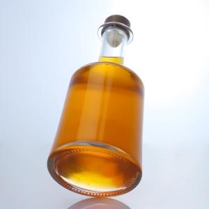 Buy cheap Bell Shaped Glass Bottle for Gin Rum Champagne Brandy Whisky Clear or Customized Color from wholesalers