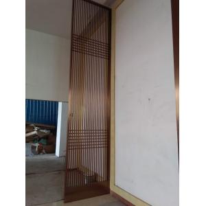 China Golden Laser Cut Stainless Steel Metal Divider Partition With Different