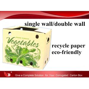strong corrugated vegetable box with holds