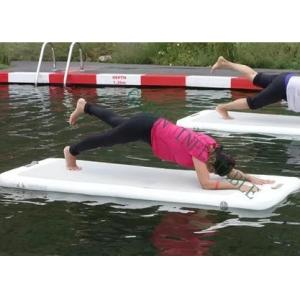 Buy cheap Folding Inflatable Floating Yoga Mat , Water Gymnastics Mat 220x85x15cm from wholesalers