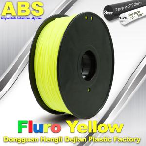 Buy cheap High Precision Fluo - Yellow ABS 3D Printer Filament 1kg / Spool from wholesalers