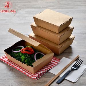 Buy cheap Takeout Recycled Folding Paper Take Away Box Disposable 24oz from wholesalers