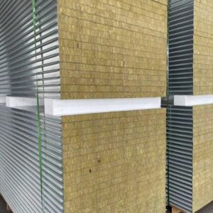 Sound-absorbing and Soundproof Rock Wool Cleanroom Wall Panel with Beautiful
