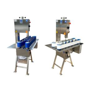 China 28m/s Automatic Pig Feet Chicken Dark Half Cutter Machine on sale