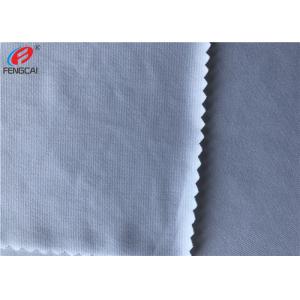 Solid White Lycra Stretch Knitting Nylon Spandex Fabric For Underwear