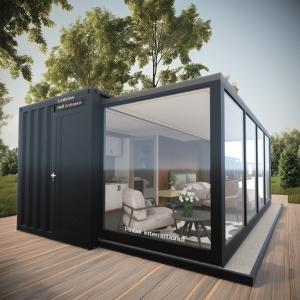 Buy cheap Portable Foldable Modern Office Container Accommodation Cabin Prefab 20ft product