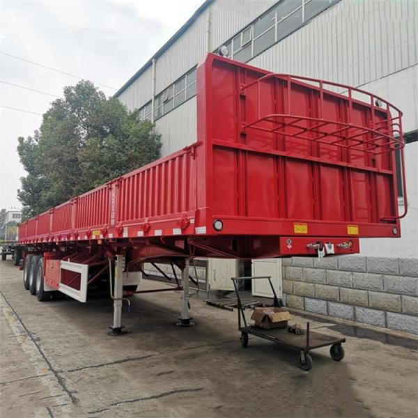 Buy cheap 800mm Height Q345B Mechanical 3 Axle 80T Side Wall Trailer from wholesalers