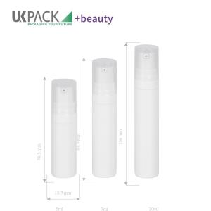 Buy cheap 5ml 8ml 10ml White Pp Airless Skin Care Pump Bottle For Travel Set from wholesalers