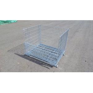 Buy cheap Warehouse Mesh Box Foldable Wire Container Foldable Stackable from wholesalers