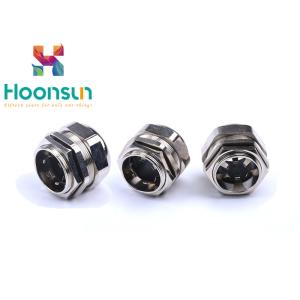 Buy cheap PG7 Thread M12 EMC Cable Gland With Brass Lock Nuts For IP68 Protection from wholesalers