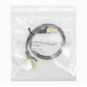 Buy cheap Flat Wire Cat7 Ethernet Cable 10Gbps Nylon Braided RJ45 Copper Patch Cords from wholesalers