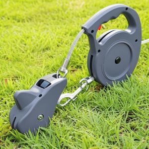 Buy cheap 12ft Retractable Dog Tie Out Cable with 4.41 KN Breaking Strength and Customizable Length from wholesalers