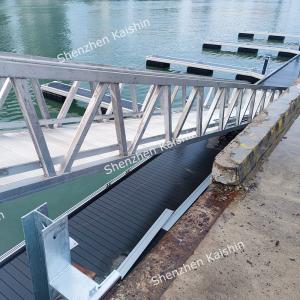 Buy cheap UV Resistant Marine Aluminum Gangways WPC Decking Floating Dock Ramp from wholesalers