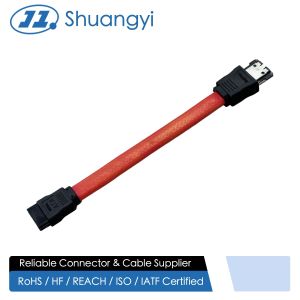 Buy cheap eSATA to SATA 7-Pin Data Connector Cable – Latching Serial ATA Transmission Wire for HDD/SSD, DVR, Industrial PC and Server Storage from wholesalers