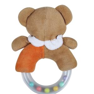 Cute Newborn Plush Toys Embroidery Logo Customized Color Handbell Type