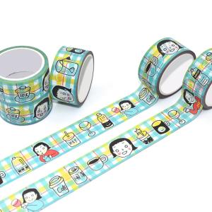 Buy cheap CMYK Waterproof Kawaii Washi Tape For Scrapbooking Planner Printed Masking Washi Paper Tape from wholesalers