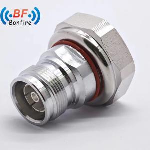 Buy cheap Waterproof 4.3-10 Male to 7/16 DIN Female RF Adaptor Connector with IP 67 Rating from wholesalers