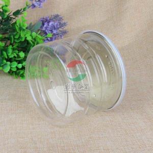Buy cheap Sealable Jar Wide Mouth With Aluminum Lid And PE Lids Nuts And Cookies Storage Containers Candy And Snack Jar Transparent Food Grade Jam Jar Plastic from wholesalers