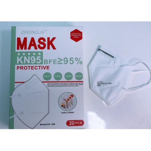 Breathable KN95 Disposable Face Mask With Earloop For Covid -19