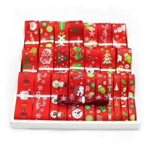 Buy cheap Random Designs Merry Christmas Ribbon Roll For Gift Wrapping Hirbows Decoration from wholesalers