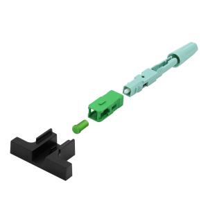 FTTH Aircraft Spiral fiber optic quick connector Assembly SC APC