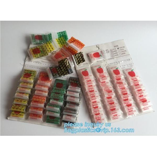 Quality Bag Type and Accept Custom Order Mini Apple bags baggies, Apple Mini Zip Lock Bags, k bag mini apple zipper bag wi for sale