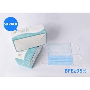 Buy cheap Dust Proof Protective Face Mask Blue And White Soft And Non - Irritating from wholesalers