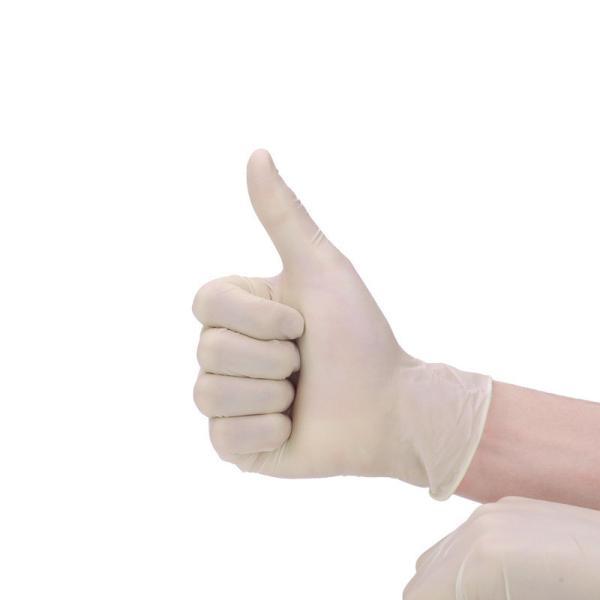 Quality Natural Rubber 8.5 Powder Free Latex Exam Gloves for sale