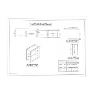 7.5kw Motor Power Adjustable Width VCD FSD Square Fire Damper Roll Forming