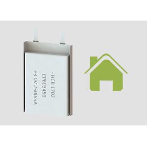 Buy cheap 2500mAh 450KW/kg 3V CP603450 Lithium Pouch Cell from wholesalers