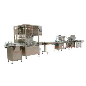 High Speed 4 Heads Liquid Bottle Filling Capping Labeling Machine for Plastic