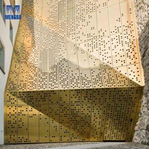 Buy cheap Customized Aluminium Curtain Wall Punched Plate Cladding Facade from wholesalers
