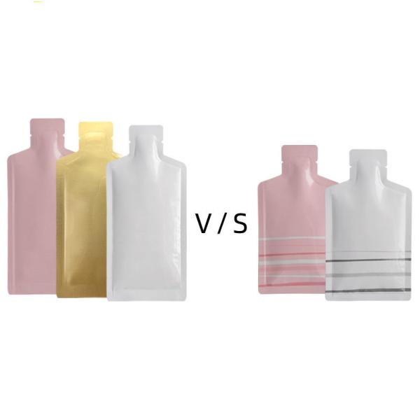 Quality 5ml Cosmetic Sample 3 Side Seal Flat Pouch Plastic Biodegradable for sale