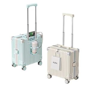 Buy cheap 360° Spinner Wheels Lightweight Aluminum Frame Carry-On Luggage with Scratch-Resistant Sit-On Design and Zipper Closure from wholesalers