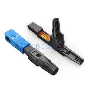 SC APC SC UPC Fiber Optic Fast Connector 2 Return Loss dB 50dB Waterproof for