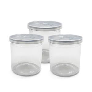 Custom Transparent Plastic Jar Containers Custom Logo Printing Paper Carton