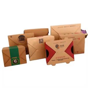 Custom Corrugated Packaging Boxes Biodegradable Lunch Box for Sushi Burger Salad