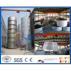 5T - 30T Miller Type Milk Storage Stainless Steel Storage Tanks With SUS304