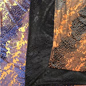 Buy cheap Animal Flower Pattern Polyester Silk Burnt Out Velvet Velour Fabric from wholesalers