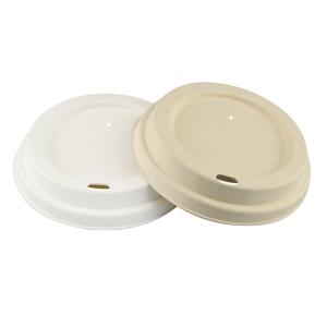 Buy cheap 100% Biodegradable Eco 90mm Brown Natural Sugarcane Pulp Cup Lids from wholesalers