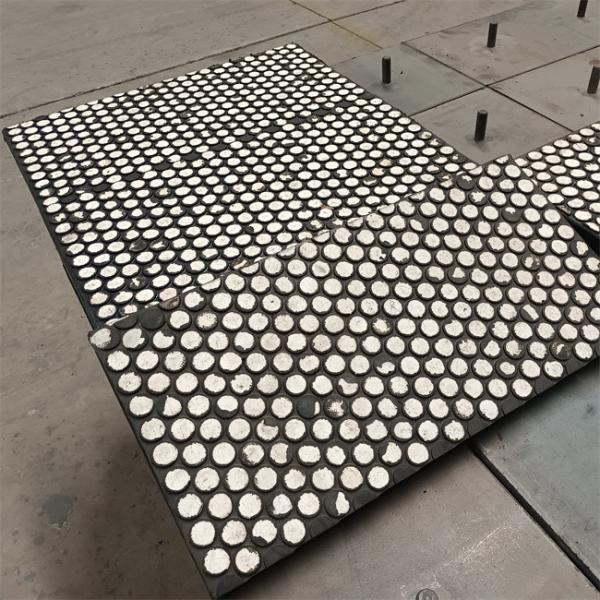 Quality 95% High Alumina Ceramic Liner Rubber Ceramic Lining Steel Backing for sale