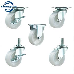 Total Lock Brake Industrial Casters In Zinc Plated Finish Smooth And Silent