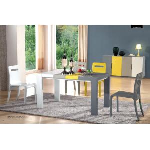 Buy cheap modern rectangle painted glossy MDF dining table from wholesalers