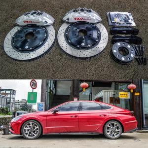 Buy cheap 6 Piston Racing Caliper Brake Kit With 355*32 MM High Carbon Disc Racing And Brake Pads For Hyudnai Santana 18 Inch Rim from wholesalers